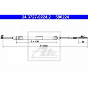 Слика 1 $на Сајла за рачна кочница ATE 24.3727-0224.2