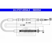 Слика 1 $на Сајла за рачна кочница ATE 24.3727-0554.2