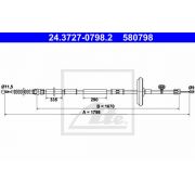 Слика 1 на Сајла за рачна кочница ATE 24.3727-0798.2