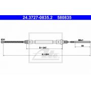 Слика 1 $на Сајла за рачна кочница ATE 24.3727-0835.2