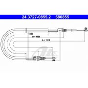 Слика 1 $на Сајла за рачна кочница ATE 24.3727-0855.2