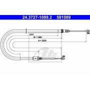 Слика 1 на сајла за рачна кочница ATE 24.3727-1089.2