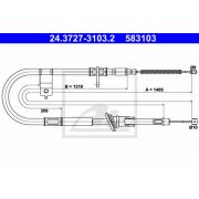 Слика 1 на Сајла за рачна кочница ATE 24.3727-3103.2