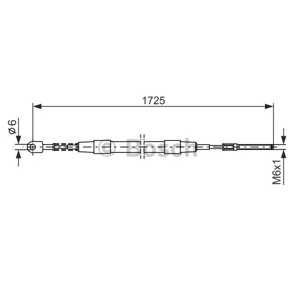 Слика на Сајла за рачна кочница BOSCH 1 987 477 065