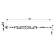 Слика 1 на Сајла за рачна кочница BOSCH 1 987 477 065