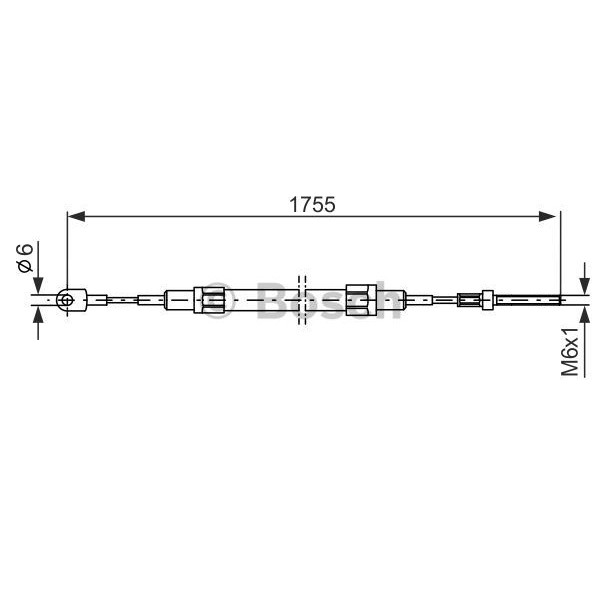 Слика на Сајла за рачна кочница BOSCH 1 987 477 071