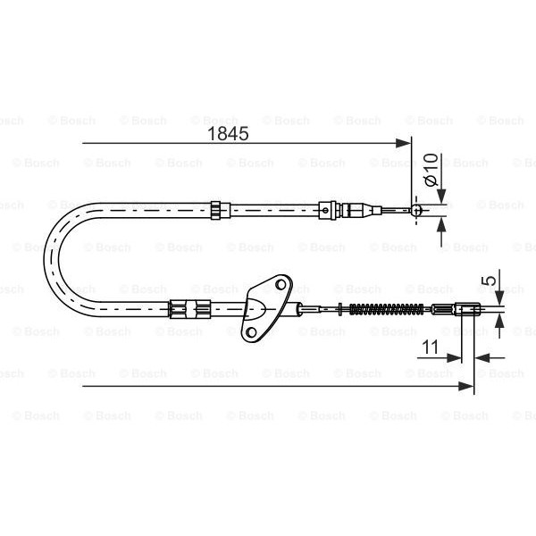 Слика на Сајла за рачна кочница BOSCH 1 987 477 119