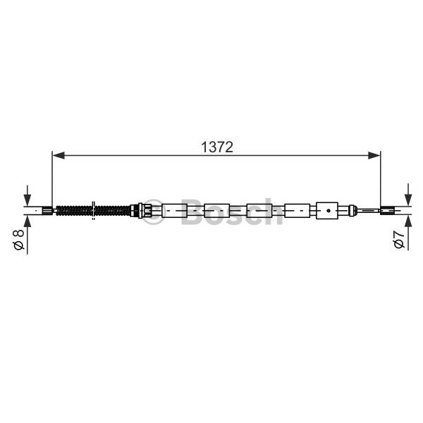 Слика на Сајла за рачна кочница BOSCH 1 987 477 144