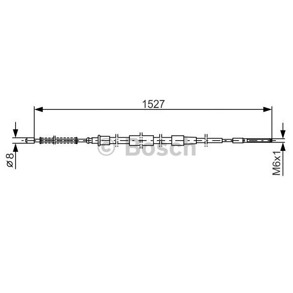 Слика на Сајла за рачна кочница BOSCH 1 987 477 164 за Seat Toledo (1L) 1.8 16V - 133 коњи бензин