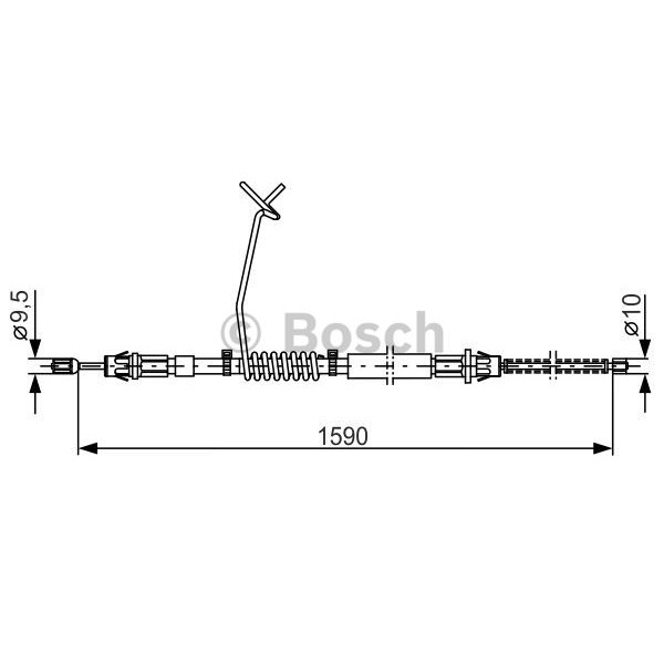 Слика на Сајла за рачна кочница BOSCH 1 987 477 175