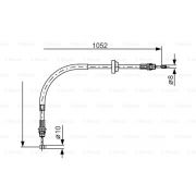 Слика 1 $на Сајла за рачна кочница BOSCH 1 987 477 186