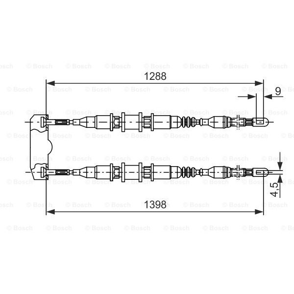 Слика на Сајла за рачна кочница BOSCH 1 987 477 258