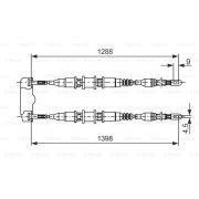 Слика 1 $на Сајла за рачна кочница BOSCH 1 987 477 258