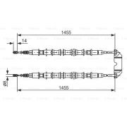 Слика 1 на Сајла за рачна кочница BOSCH 1 987 477 391