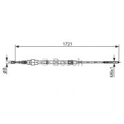 Слика 1 $на Сајла за рачна кочница BOSCH 1 987 477 406