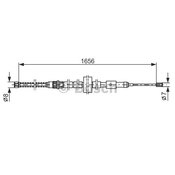 Слика на Сајла за рачна кочница BOSCH 1 987 477 429