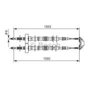 Слика 1 $на Сајла за рачна кочница BOSCH 1 987 477 527