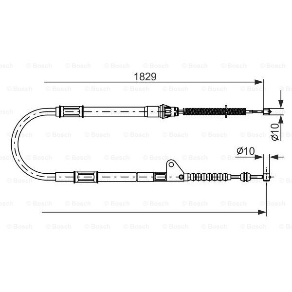 Слика на Сајла за рачна кочница BOSCH 1 987 477 545