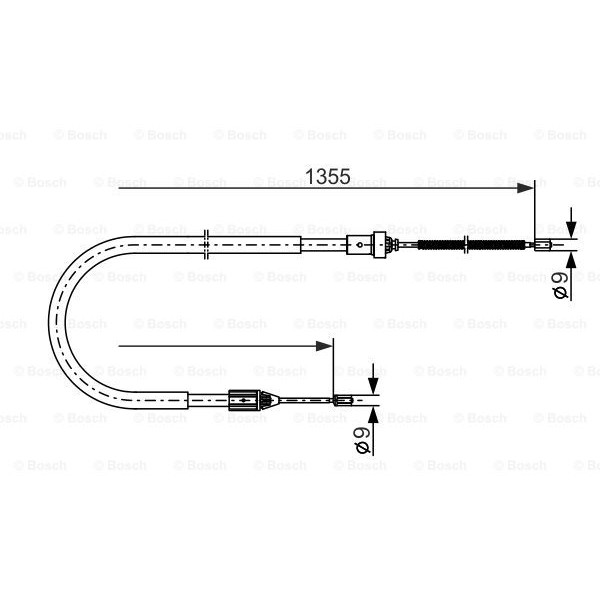 Слика на Сајла за рачна кочница BOSCH 1 987 477 644