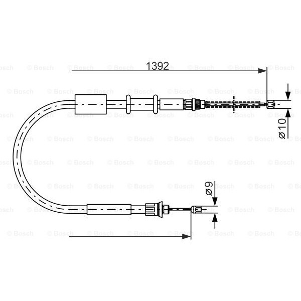 Слика на Сајла за рачна кочница BOSCH 1 987 477 656