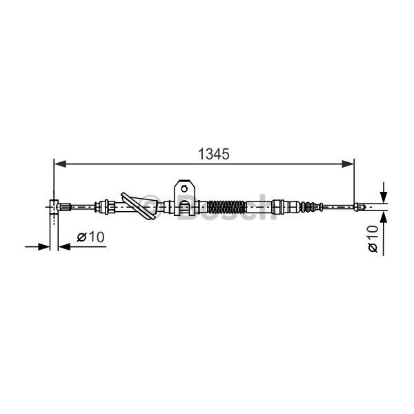 Слика на Сајла за рачна кочница BOSCH 1 987 477 657