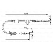 Слика 1 $на Сајла за рачна кочница BOSCH 1 987 477 677