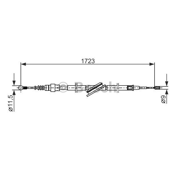 Слика на Сајла за рачна кочница BOSCH 1 987 477 686 за VW Golf 4 Variant (1J5) 2.3 V5 4motion - 170 коњи бензин