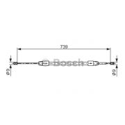 Слика 1 $на Сајла за рачна кочница BOSCH 1 987 477 691