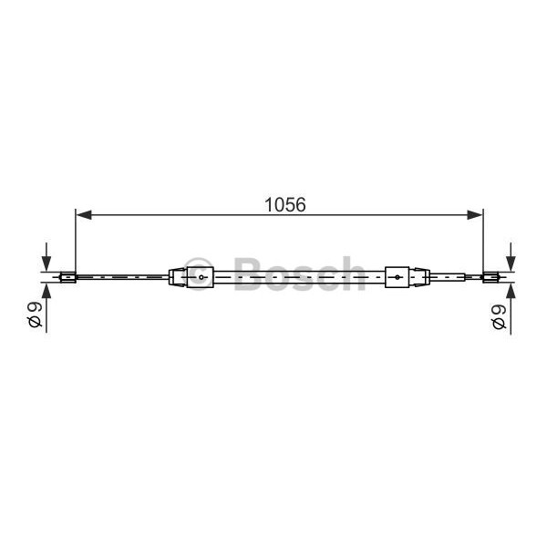 Слика на Сајла за рачна кочница BOSCH 1 987 477 692