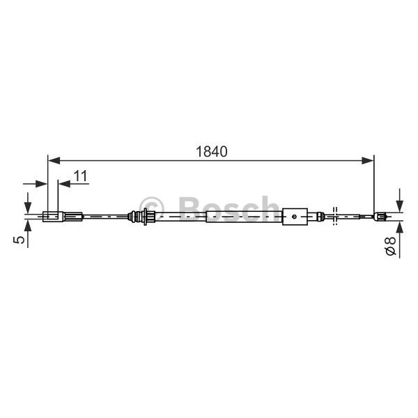 Слика на Сајла за рачна кочница BOSCH 1 987 477 712