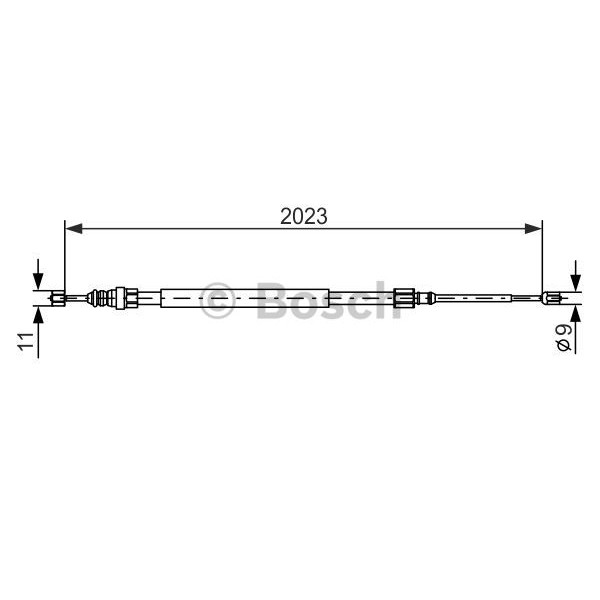 Слика на Сајла за рачна кочница BOSCH 1 987 477 786