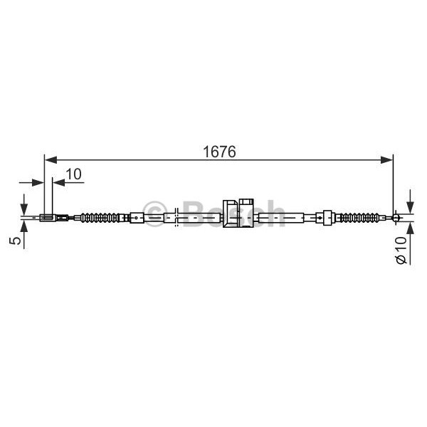 Слика на Сајла за рачна кочница BOSCH 1 987 477 815