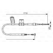 Слика 1 на Сајла за рачна кочница BOSCH 1 987 477 829