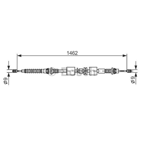 Слика на Сајла за рачна кочница BOSCH 1 987 477 836 за Ford Mondeo 1 (GBP) 1.6 i 16V - 90 коњи бензин