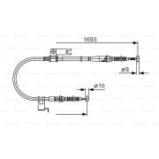 Слика 1 на Сајла за рачна кочница BOSCH 1 987 477 917