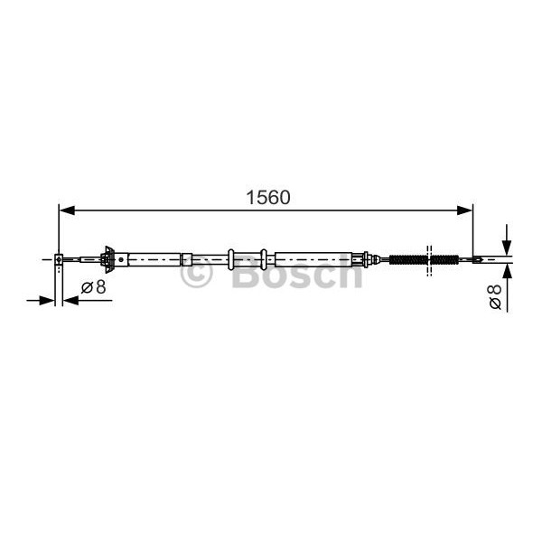 Слика на Сајла за рачна кочница BOSCH 1 987 477 925