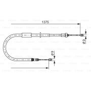 Слика 1 на Сајла за рачна кочница BOSCH 1 987 477 967