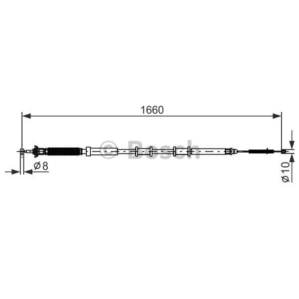 Слика на Сајла за рачна кочница BOSCH 1 987 477 973