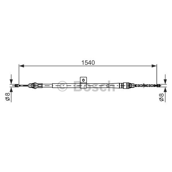 Слика на Сајла за рачна кочница BOSCH 1 987 477 992