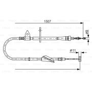 Слика 1 на Сајла за рачна кочница BOSCH 1 987 477 995