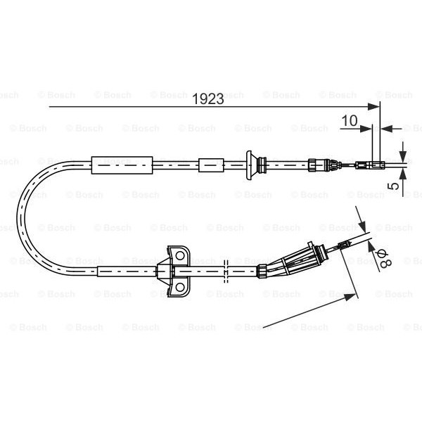 Слика на Сајла за рачна кочница BOSCH 1 987 477 999