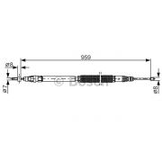 Слика 1 на Сајла за рачна кочница BOSCH 1 987 482 001