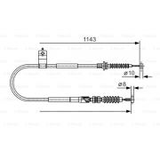 Слика 1 на Сајла за рачна кочница BOSCH 1 987 482 056