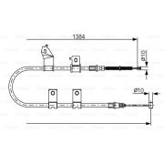 Слика 1 на Сајла за рачна кочница BOSCH 1 987 482 082