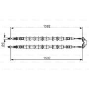 Слика 1 на Сајла за рачна кочница BOSCH 1 987 482 102