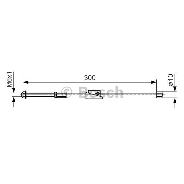 Слика на Сајла за рачна кочница BOSCH 1 987 482 132 за Ford Fiesta 5 (jh,jd) 1.4 TDCi - 68 коњи дизел