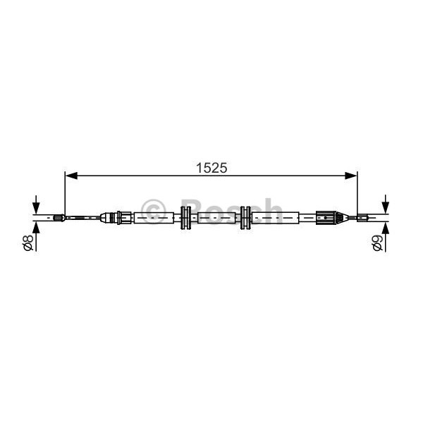 Слика на Сајла за рачна кочница BOSCH 1 987 482 142