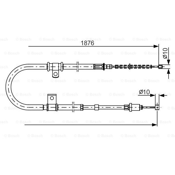 Слика на Сајла за рачна кочница BOSCH 1 987 482 183