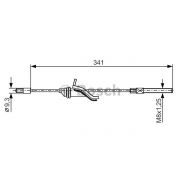 Слика 1 на Сајла за рачна кочница BOSCH 1 987 482 188