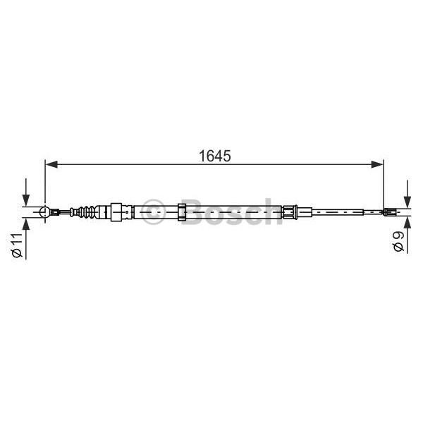 Слика на Сајла за рачна кочница BOSCH 1 987 482 191